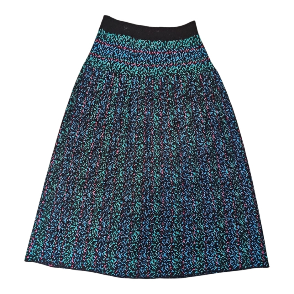 Brenda French Hand Loomed Midi Skirt Size 2 – Rayon – Retro - Vintage - Picture 5 of 12